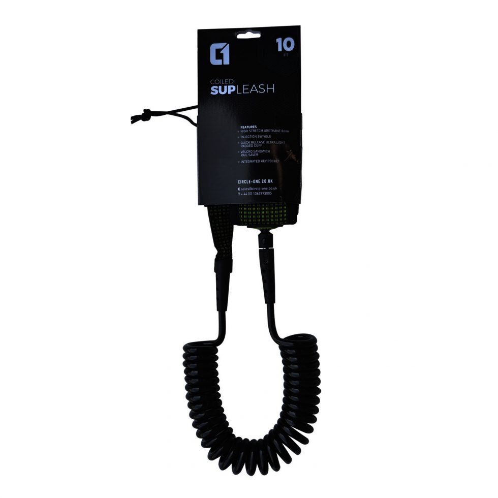 10′ Coiled SUP Knee/Ankle Leash | Funky Town Shop