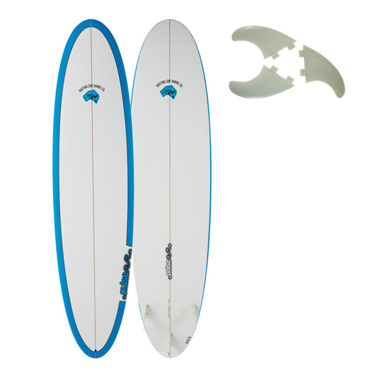 7ft 6inch Pulse Round Tail Mini Mal Surfboard by Australian Board Company Package – Includes Bag, Fins & Leash | Funky Town Shop