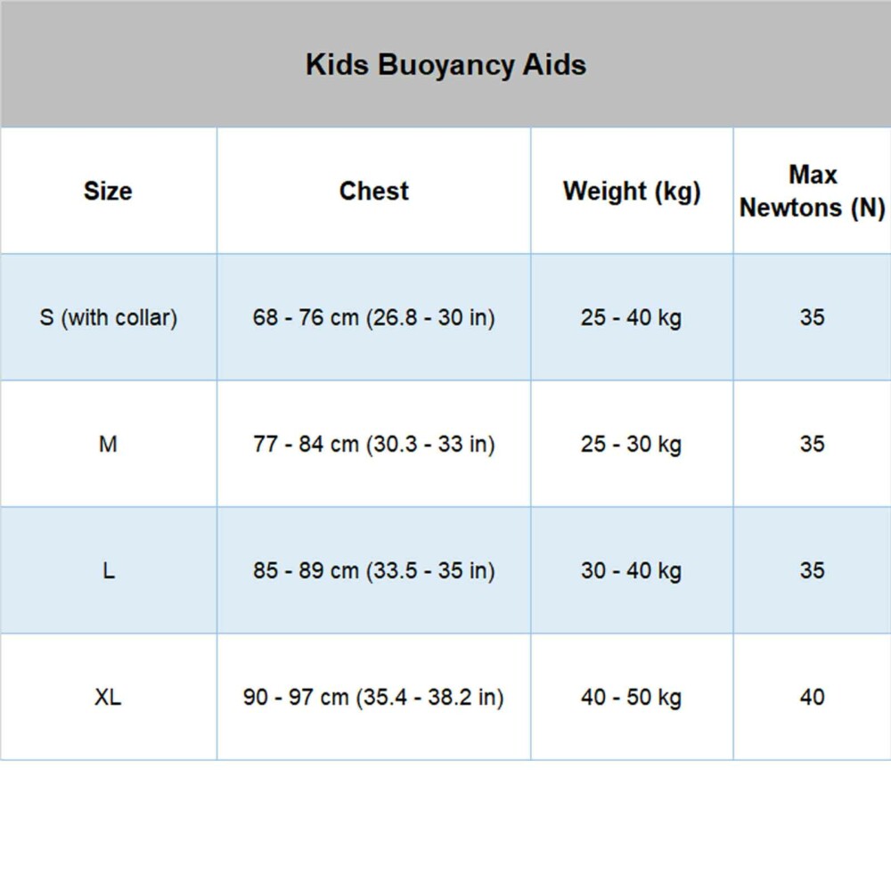 40N Youth Buoyancy Aid PFD with 3 Straps | Funky Town Shop