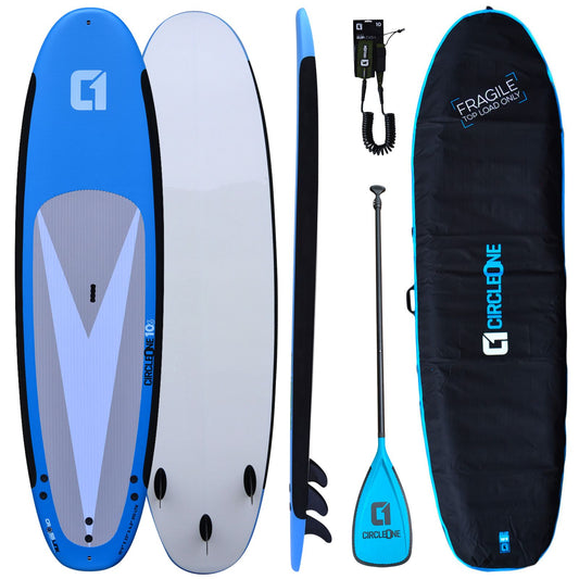10′ 6″ Soft-Top Stand Up Paddle Board Package – Bag, Leash & Paddle Included