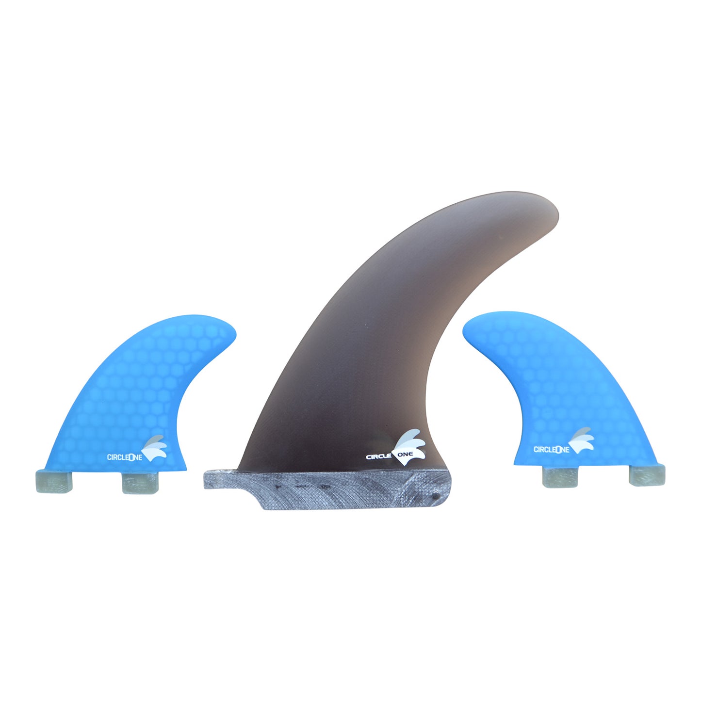 6inch Centre Fin – Smokey Fibreglass 6inch Centre Fin + 2 Honeycomb side fins (FCS compatible)