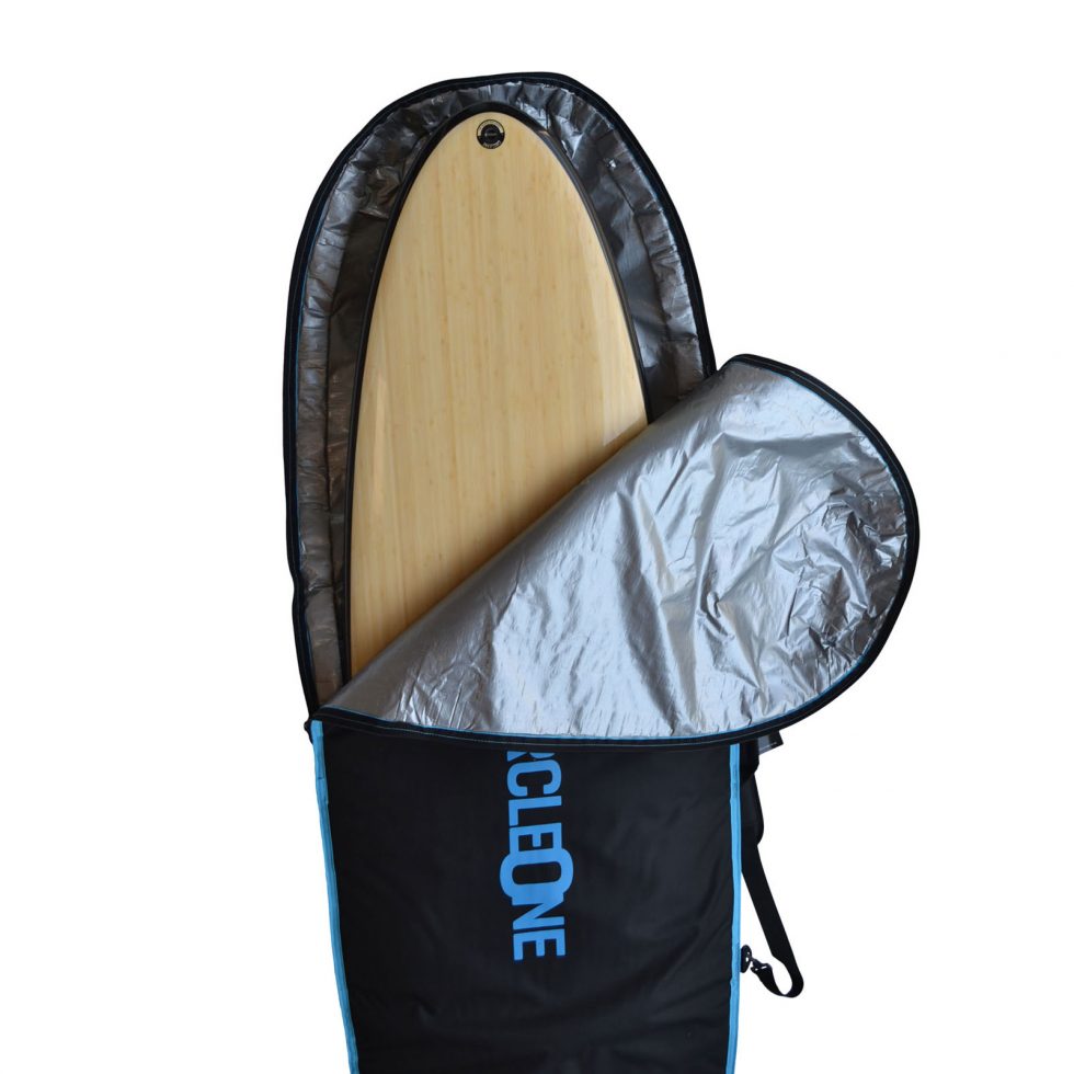 6′ 6″ Bamboo Wing Swallow Tail Surfboard Package – Includes Bag, Leash, Fins & Wax