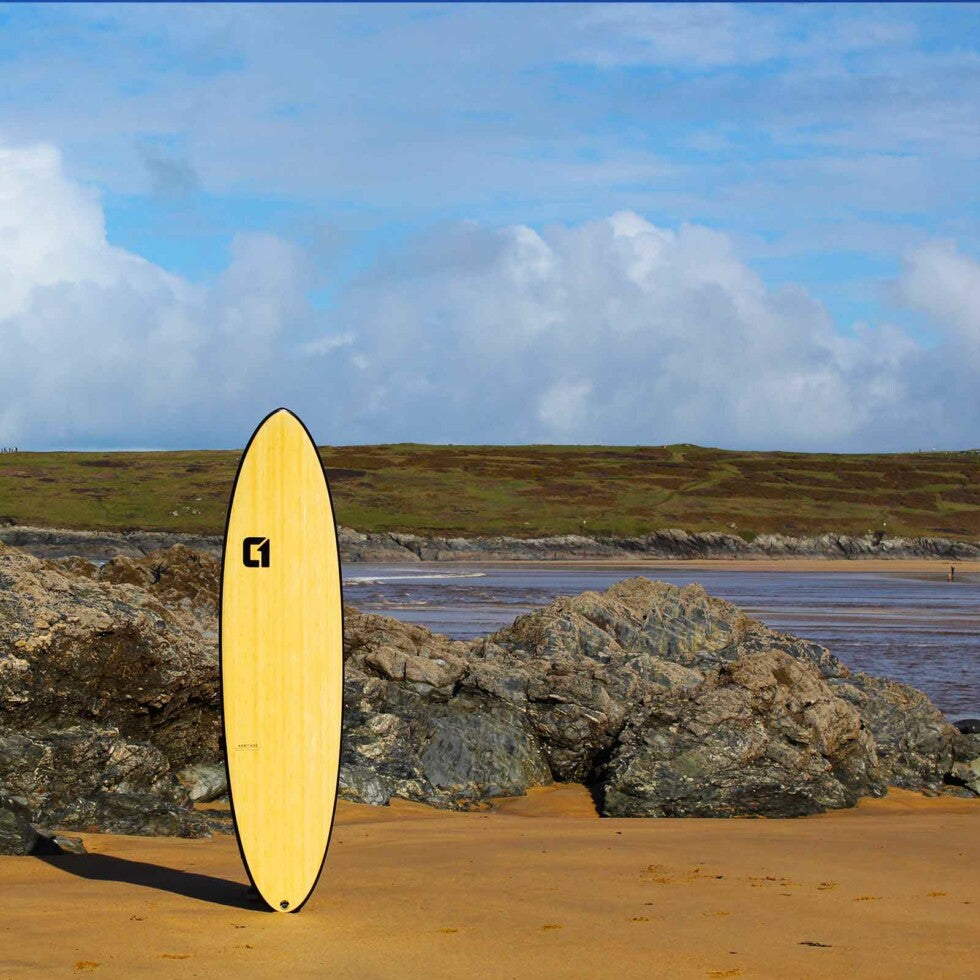 7′ 2 Bamboo Round Tail Mini Mal Surfboard