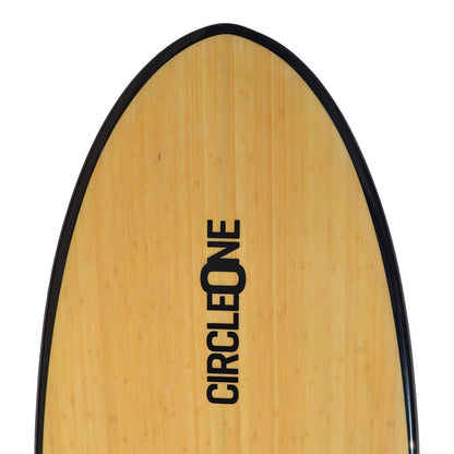 7′ 6″ Bamboo Round Tail Mini Mal Surfboard