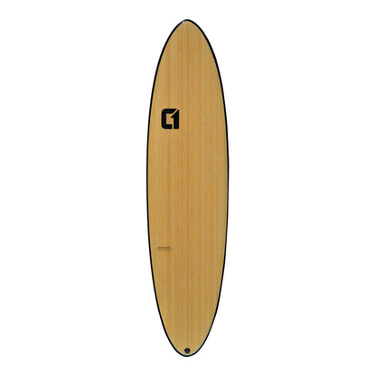 7′ 6″ Bamboo Round Tail Mini Mal Surfboard