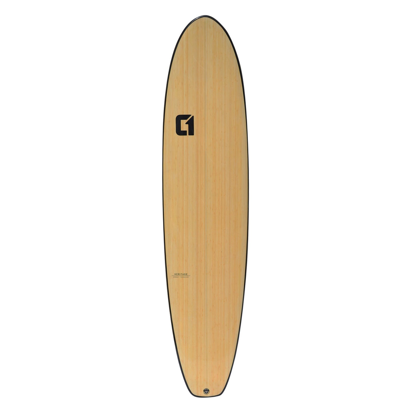 8′ Bamboo Squash Tail Mini Mal Surfboard Package – Includes Bag, Leash, Fins & Wax