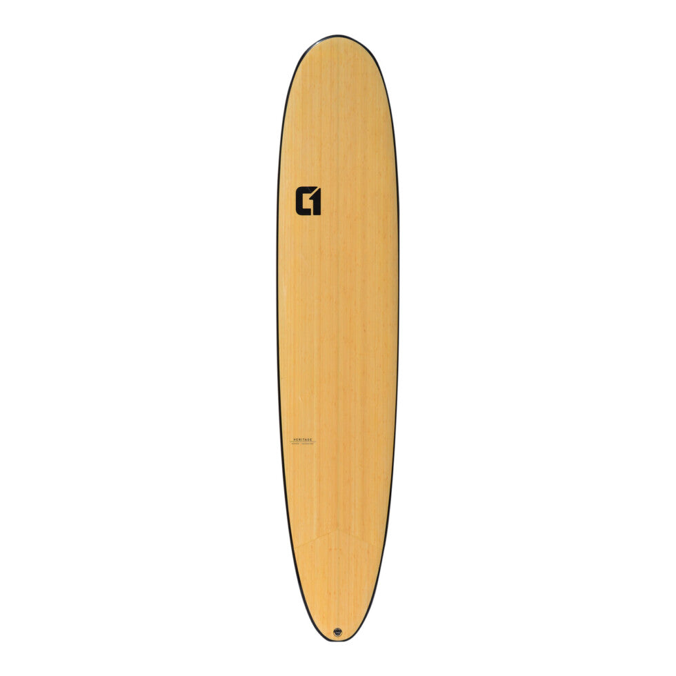 9′ Bamboo Pin Tail Longboard Surfboard | Funky Town Shop