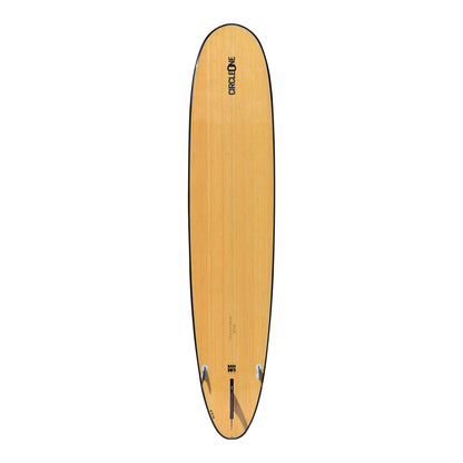 9′ Bamboo Pin Tail Longboard Surfboard – Includes Bag, Leash, Fins & Wax | Funky Town Shop