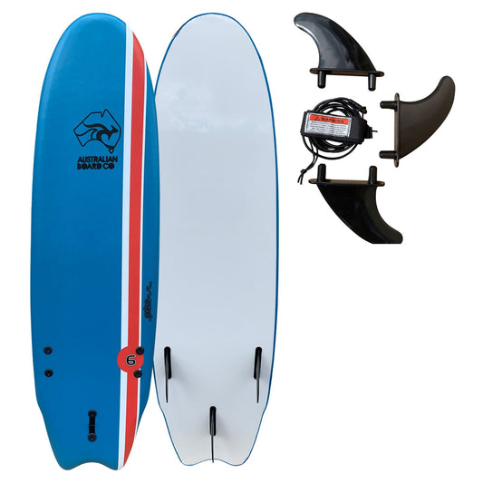 6ft Surfboard – Soft Foamie Surfboard for Learners and Beginners, Adults and Kids – 6ft Pulse from Australian Board Co