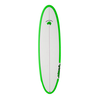 7ft Pulse Mini Mal Surfboard by Australian Board Company Package – Includes Bag, Fins & Leash