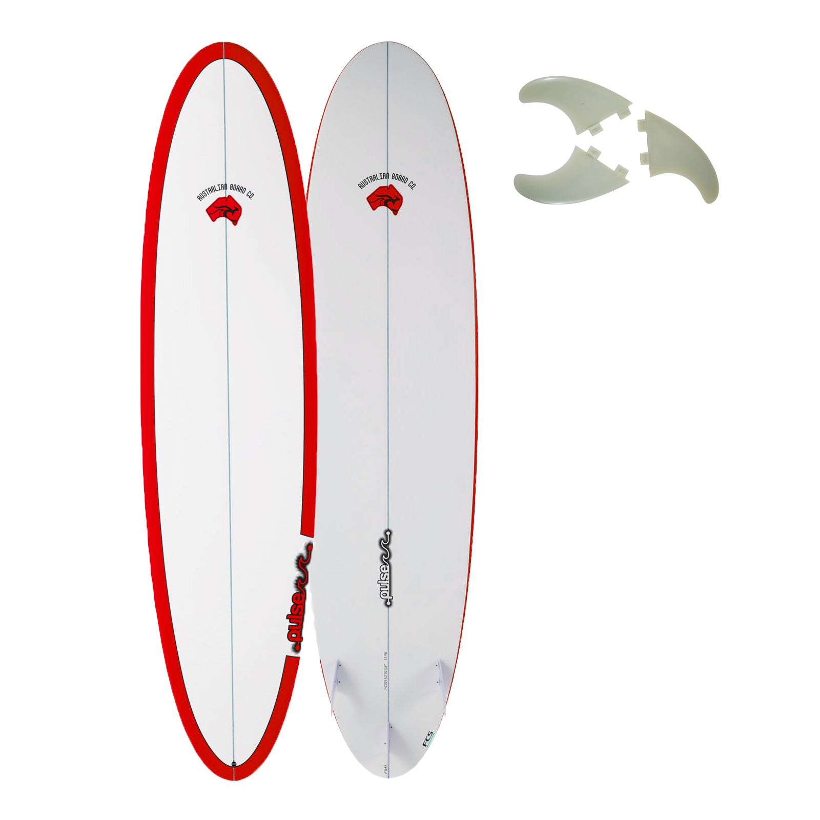 7ft 6inch Pulse Epoxy Mini Mal Surfboard by Australian Board Company | Funky Town Shop