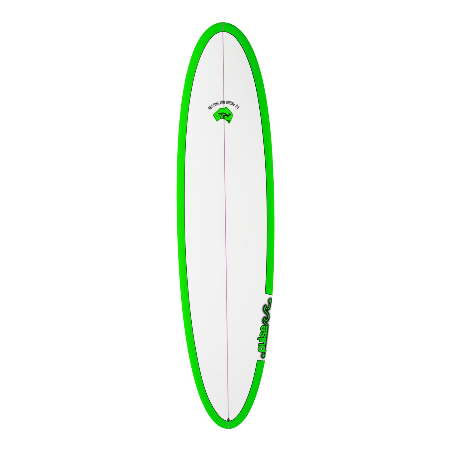 7ft 6inch Pulse Round Tail Mini Mal Surfboard by Australian Board Company Package – Includes Bag, Fins & Leash