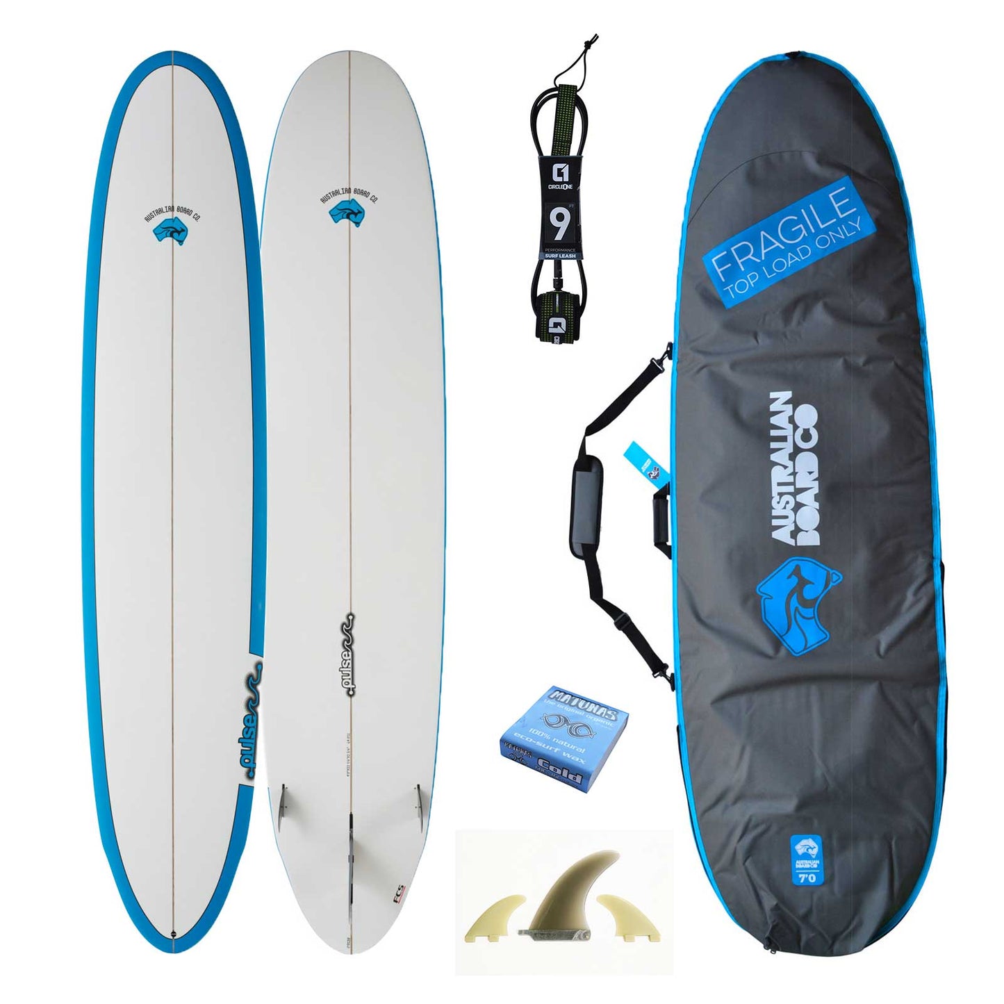 9ft Pulse Epoxy Longboard Surfboard by Australian Board Company | Funky Town Shop