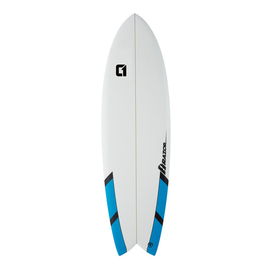 6ft 6inch Razor Fish Tail Shortboard Surfboard – Matt Finish