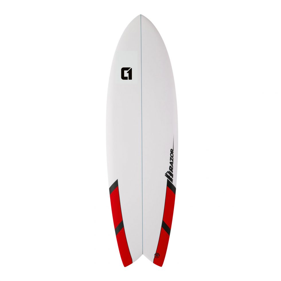 6ft 6inch Razor Fish Tail Shortboard Surfboard – Matt Finish