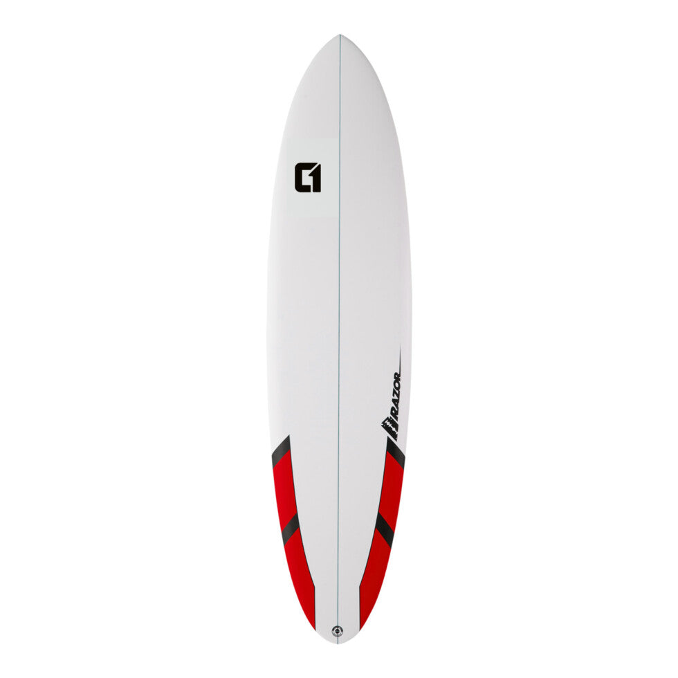 7ft 6 Razor Mini Mal Matt Finish Surfboard – Package Includes Bag, Fins, Wax & Leash | Funky Town Shop