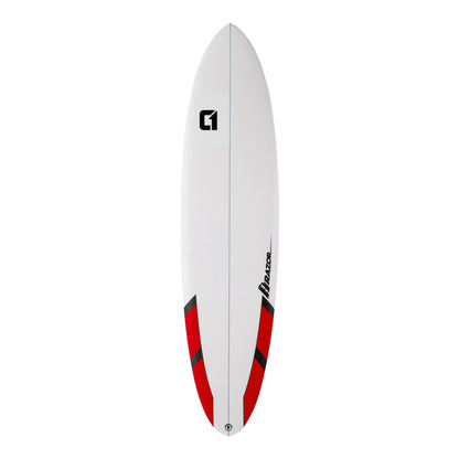 7ft 6 Razor Mini Mal Matt Finish Surfboard – Package Includes Bag, Fins, Wax & Leash