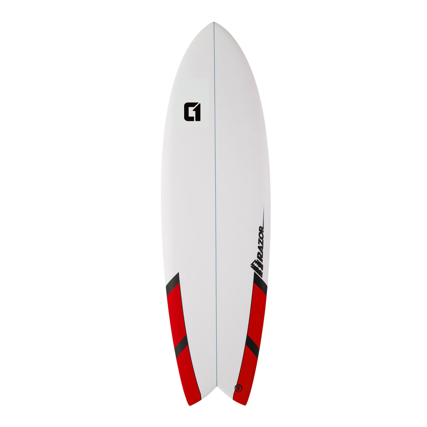 6ft 6inch Razor Shortboard Surfboard Package – Includes Bag, Fins, Wax & Leash