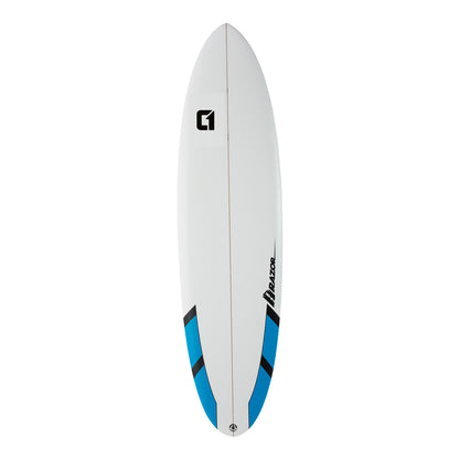 7ft Razor Mini Mal Matt Finish Surfboard – Package Includes Bag, Fins, Wax & Leash