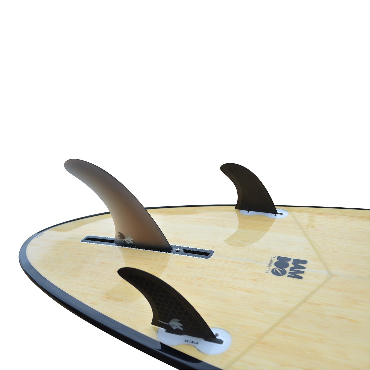 6inch Centre Fin – Smokey Fibreglass 6inch Centre Fin + 2 Honeycomb side fins (FCS compatible)