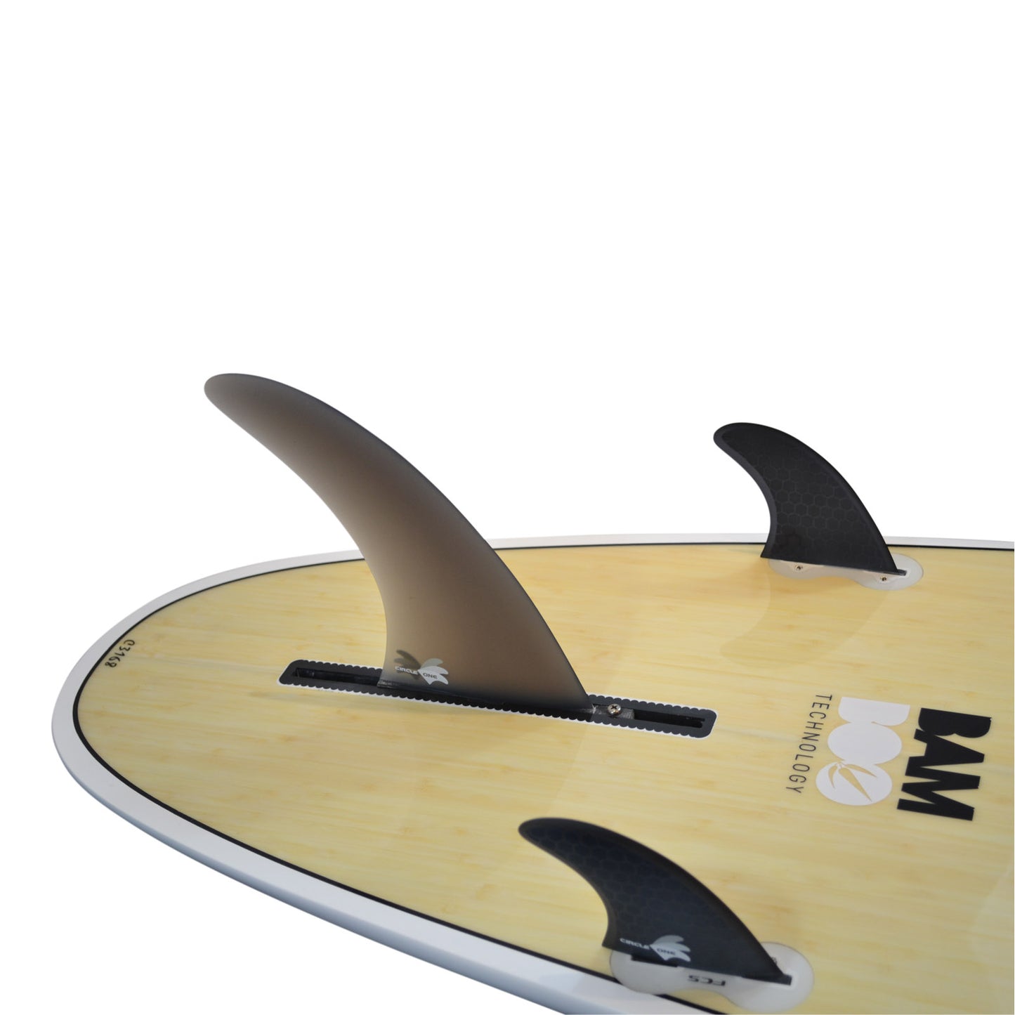 8inch Centre Fin Smokey Fibreglass + 2 Honeycomb side fins (FCS compatible)