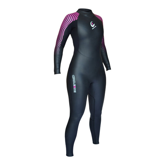 H2O PRO Womens 3/2mm Flatlock + GBS Open Water / Triathlon Swimming Wetsuit