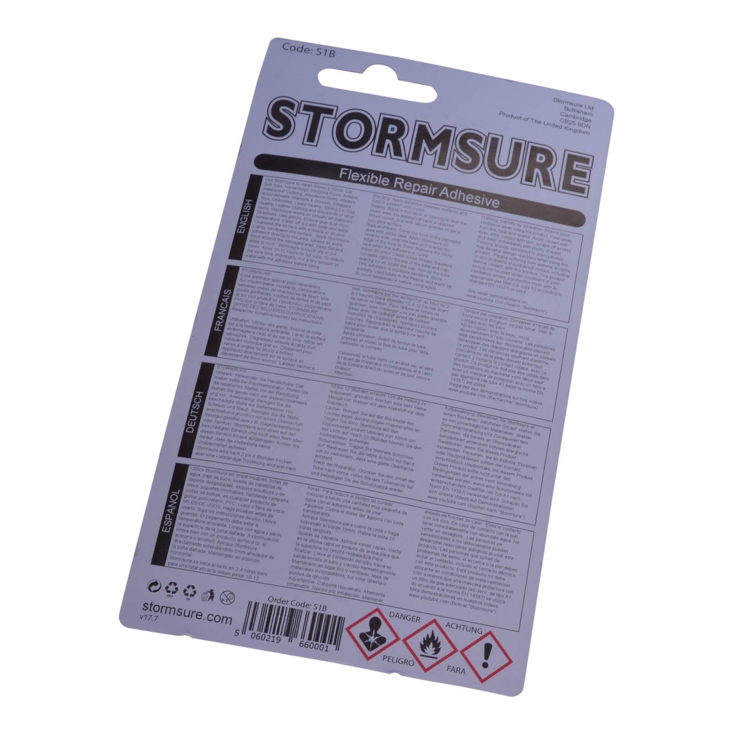 Surfboard Repair Adhesive – Stormsure Flexible Repair Adhesive 15g Tube – Black | Funky Town Shop