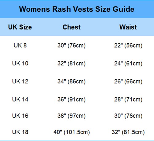 Womens Rash Vest – Kona Lycra Short Sleeve